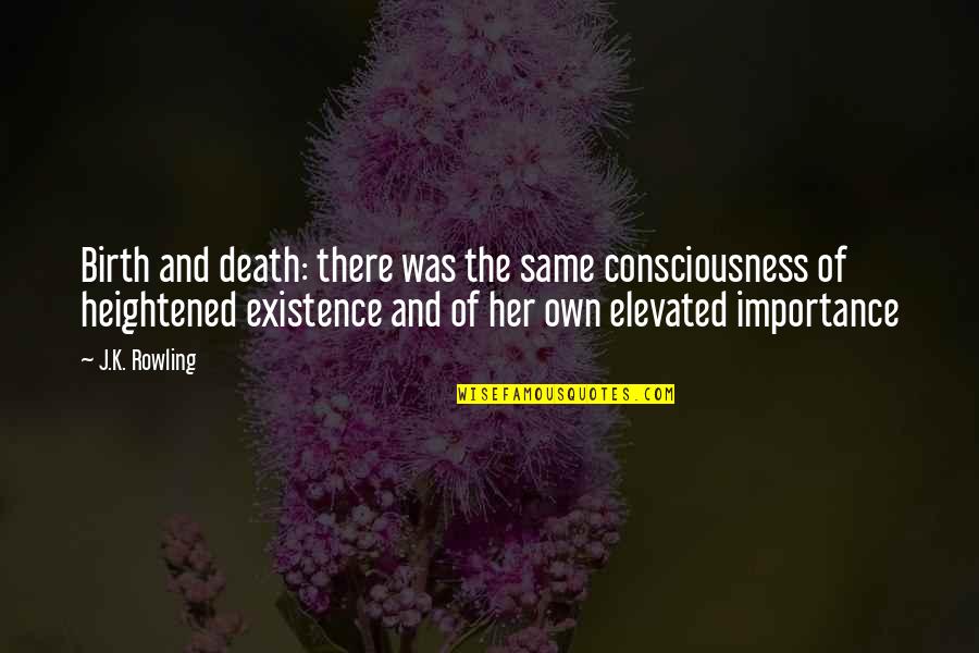 Honesty Being The Best Policy Quotes By J.K. Rowling: Birth and death: there was the same consciousness
