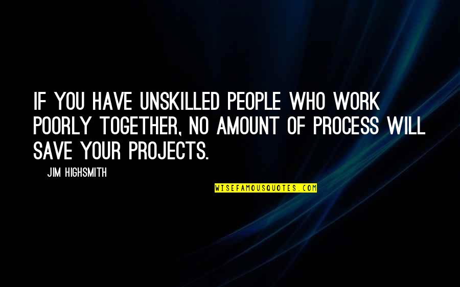 Honesty Is Best Policy Quote Quotes By Jim Highsmith: If you have unskilled people who work poorly Honesty Is Best Policy Quote Quotes By Jim Highsmith: If you have unskilled people who work poorly