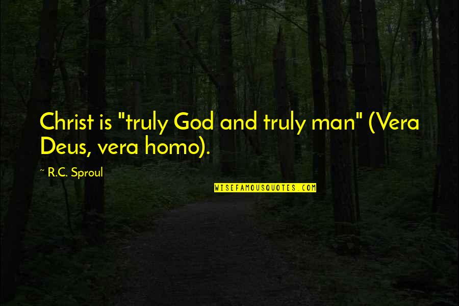 Hong Kong Phooey Rosemary Quotes By R.C. Sproul: Christ is "truly God and truly man" (Vera