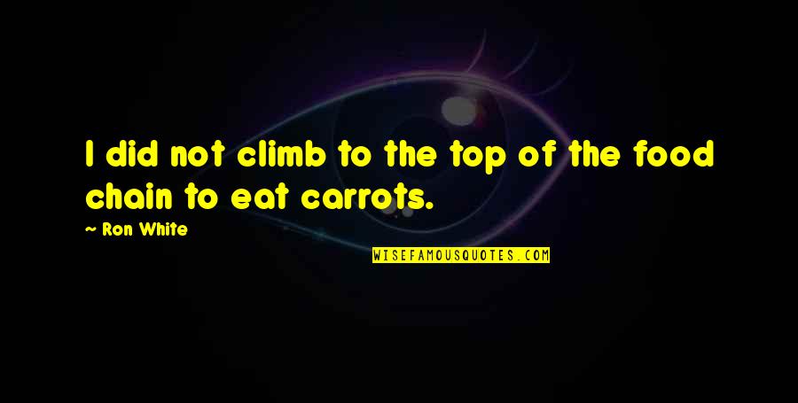 Honhnh2 Quotes By Ron White: I did not climb to the top of