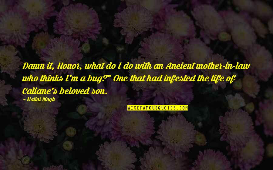 Honor Your Mother Quotes By Nalini Singh: Damn it, Honor, what do I do with