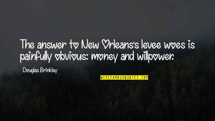 Honum's Quotes By Douglas Brinkley: The answer to New Orleans's levee woes is