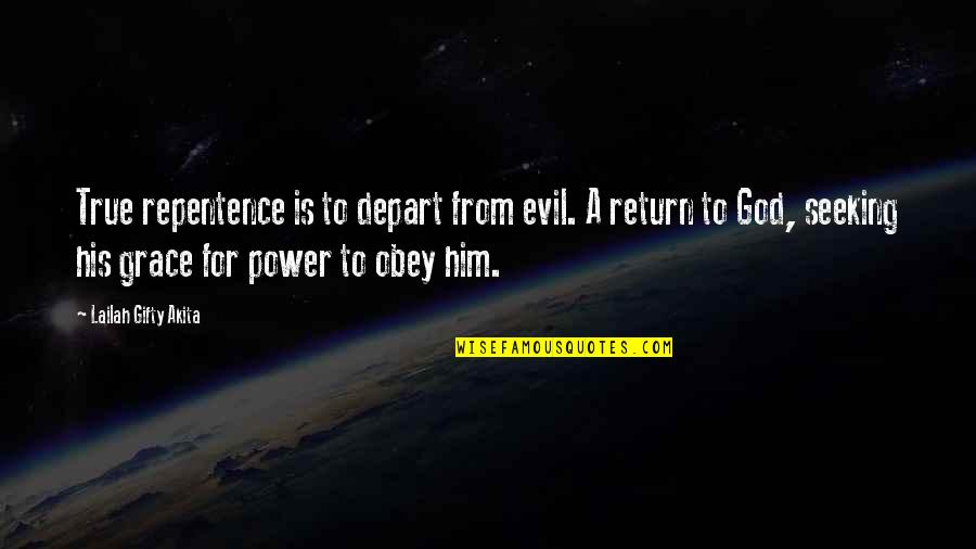 Hoodbhoy Articles Quotes By Lailah Gifty Akita: True repentence is to depart from evil. A Hoodbhoy Articles Quotes By Lailah Gifty Akita: True repentence is to depart from evil. A