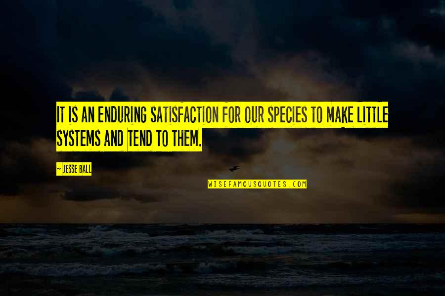 Hoolehua Quotes By Jesse Ball: It is an enduring satisfaction for our species