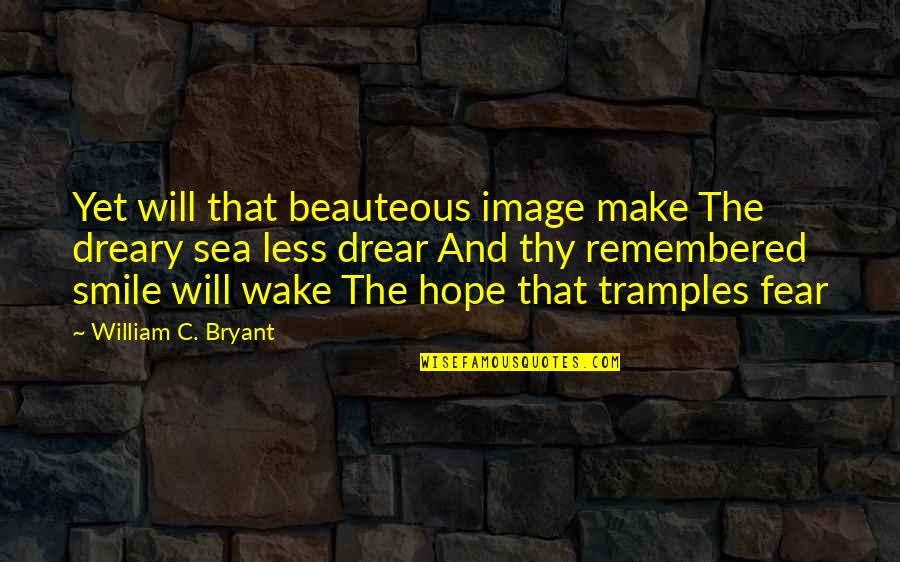 Hope And Fear Quotes By William C. Bryant: Yet will that beauteous image make The dreary