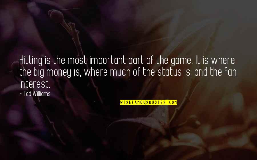 Hope For A Good Day Quotes By Ted Williams: Hitting is the most important part of the Hope For A Good Day Quotes By Ted Williams: Hitting is the most important part of the