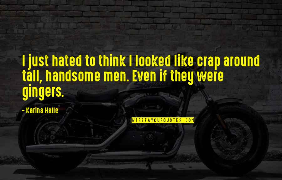 Hope Is On The Horizon Quotes By Karina Halle: I just hated to think I looked like