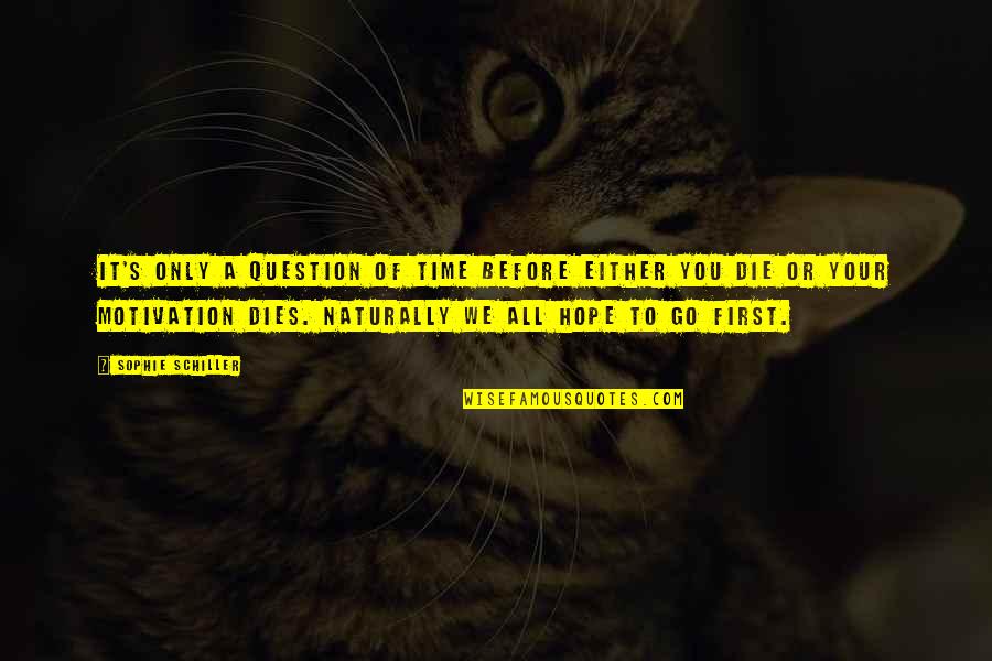 Hope To Die Quotes By Sophie Schiller: It's only a question of time before either Hope To Die Quotes By Sophie Schiller: It's only a question of time before either