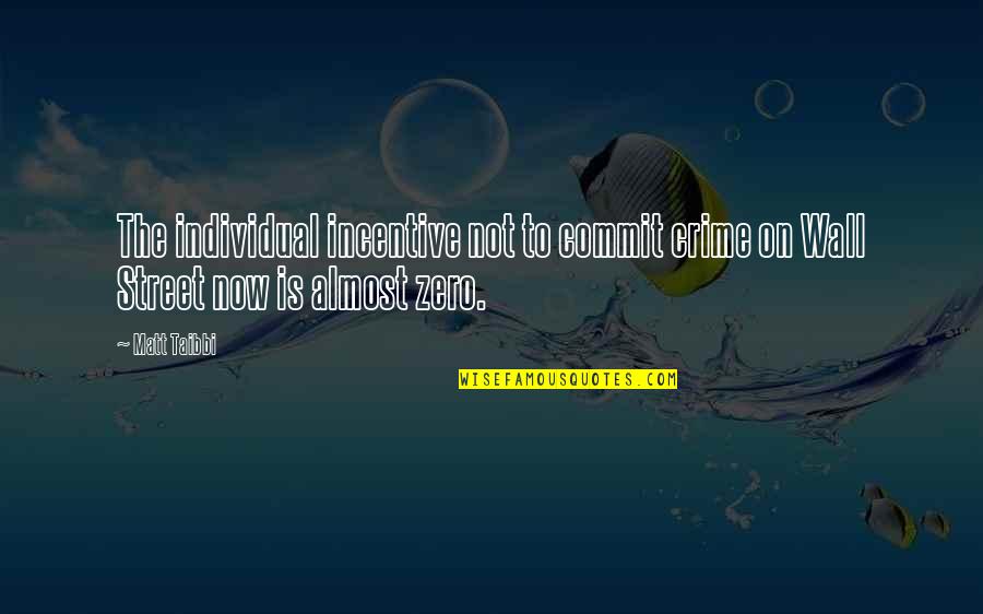 Hope You've Had A Good Day Quotes By Matt Taibbi: The individual incentive not to commit crime on