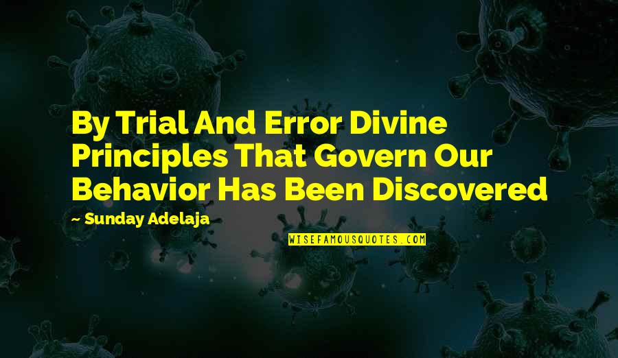 Hopelessness And Depression Quotes By Sunday Adelaja: By Trial And Error Divine Principles That Govern
