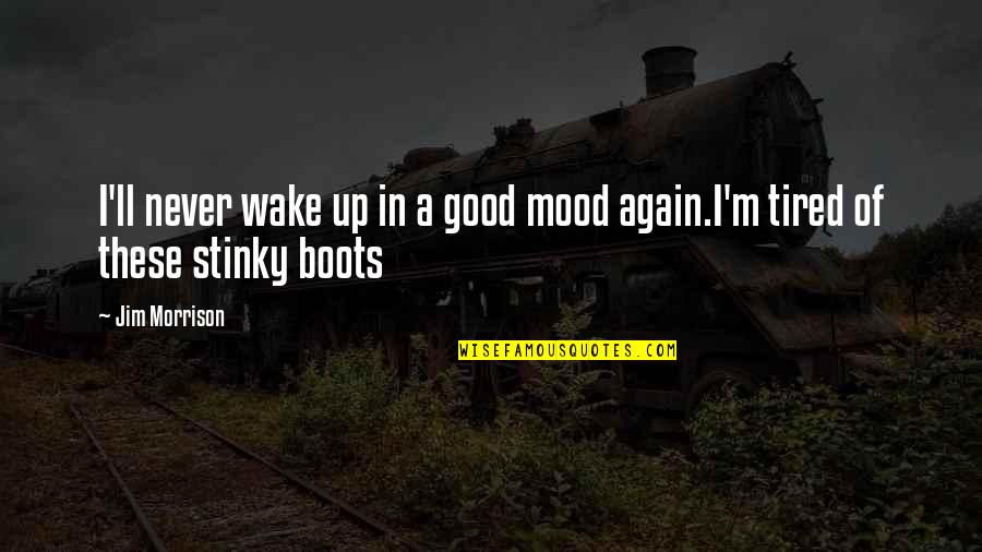 Hopelessness Quotes By Jim Morrison: I'll never wake up in a good mood