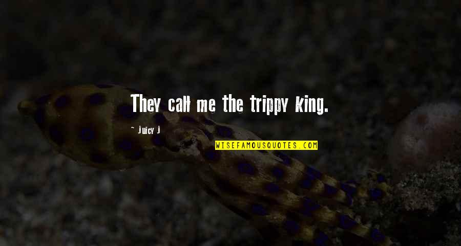 Hoppmann Communications Quotes By Juicy J: They call me the trippy king.