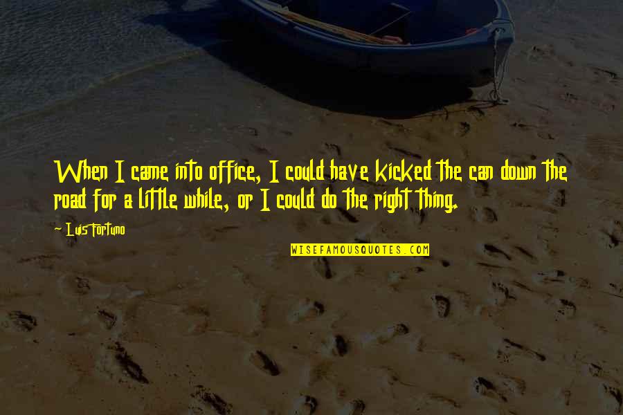 Hormesis Radiation Quotes By Luis Fortuno: When I came into office, I could have Hormesis Radiation Quotes By Luis Fortuno: When I came into office, I could have