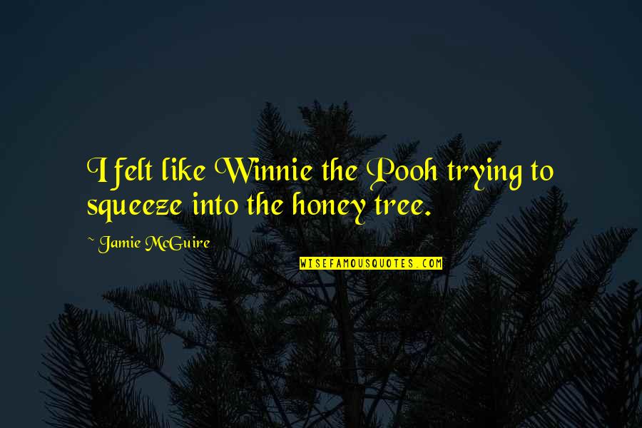 Hornbachers Fargo Quotes By Jamie McGuire: I felt like Winnie the Pooh trying to