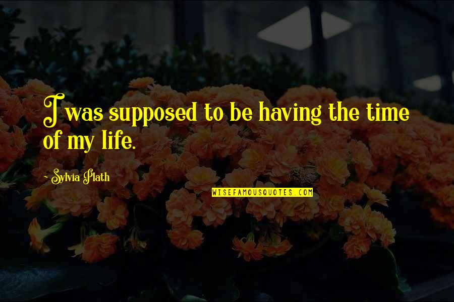 Horor Quotes By Sylvia Plath: I was supposed to be having the time