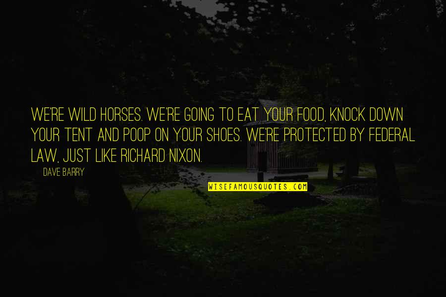Horse Like Shoes Quotes By Dave Barry: We're wild horses. We're going to eat your