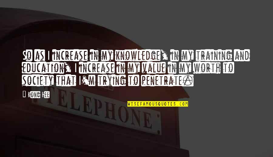 Horyzonty Quotes By Kong Hee: So as I increase in my knowledge, in