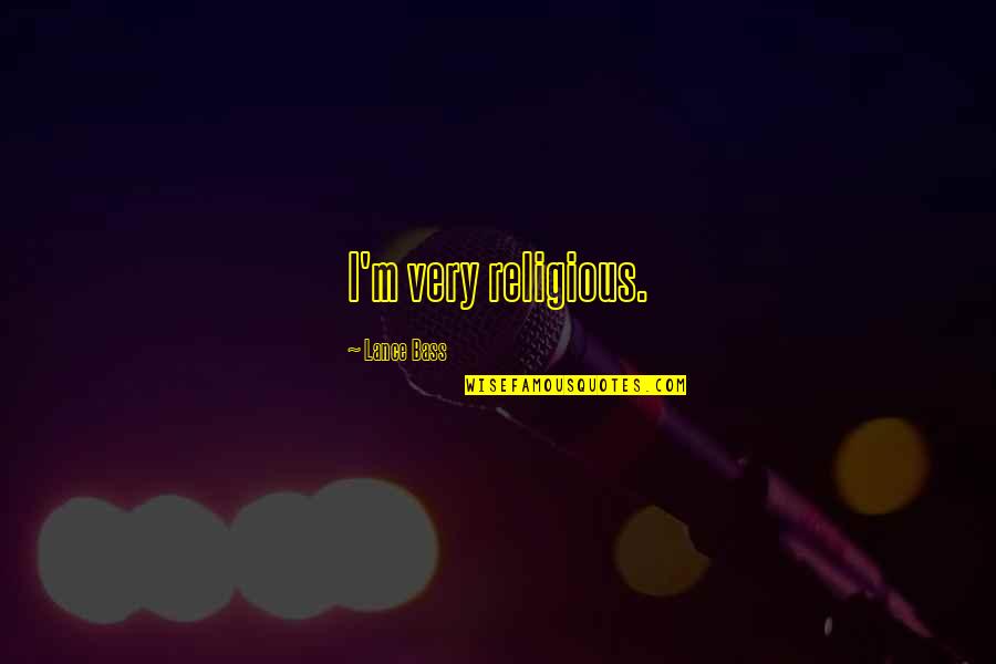 Hoskote City Quotes By Lance Bass: I'm very religious.
