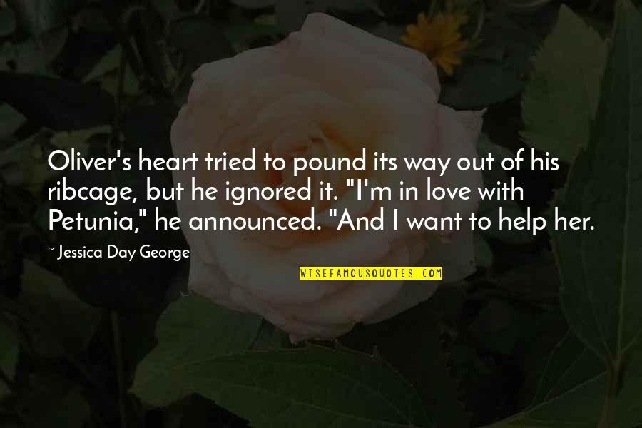 Hospice Palliative Care Quotes By Jessica Day George: Oliver's heart tried to pound its way out