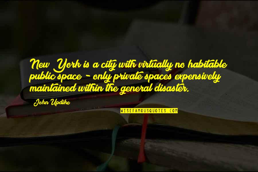 Hospitaller Cross Quotes By John Updike: New York is a city with virtually no Hospitaller Cross Quotes By John Updike: New York is a city with virtually no