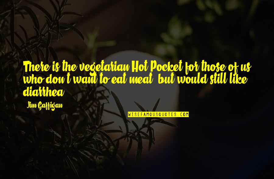 Hot Like Quotes By Jim Gaffigan: There is the vegetarian Hot Pocket for those