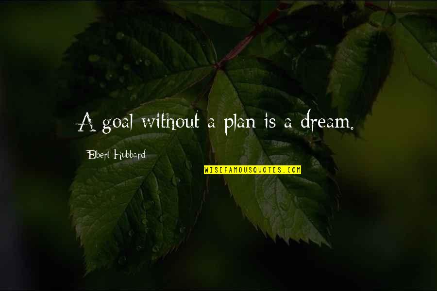 Hot Weather Funny Quotes By Elbert Hubbard: A goal without a plan is a dream.