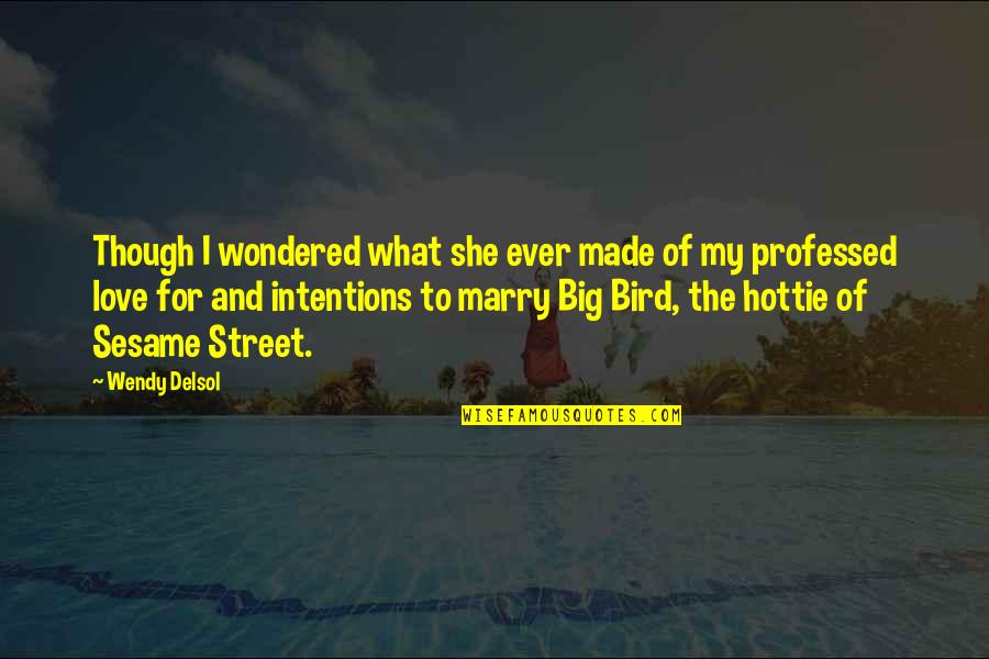 Hottie Quotes By Wendy Delsol: Though I wondered what she ever made of