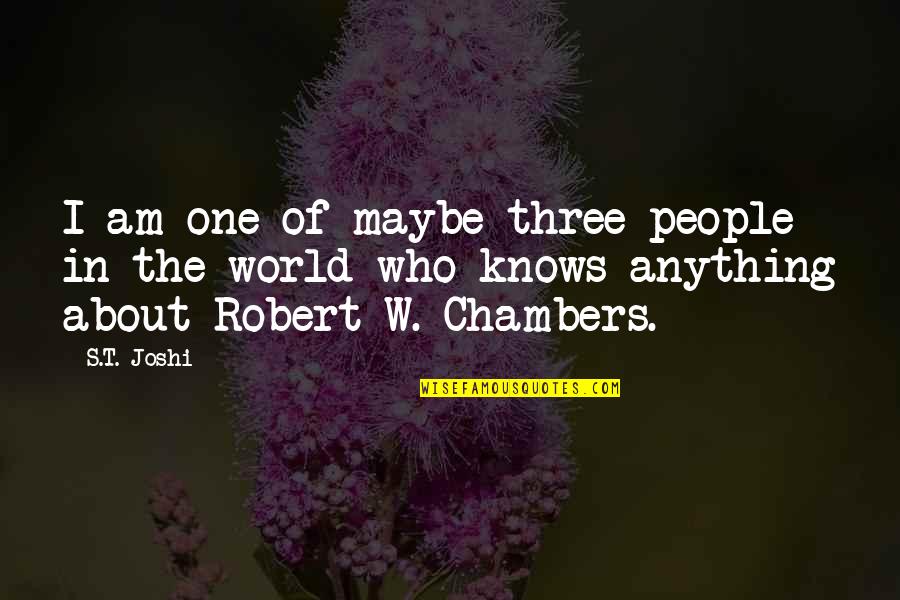 Houchins Block Quotes By S.T. Joshi: I am one of maybe three people in