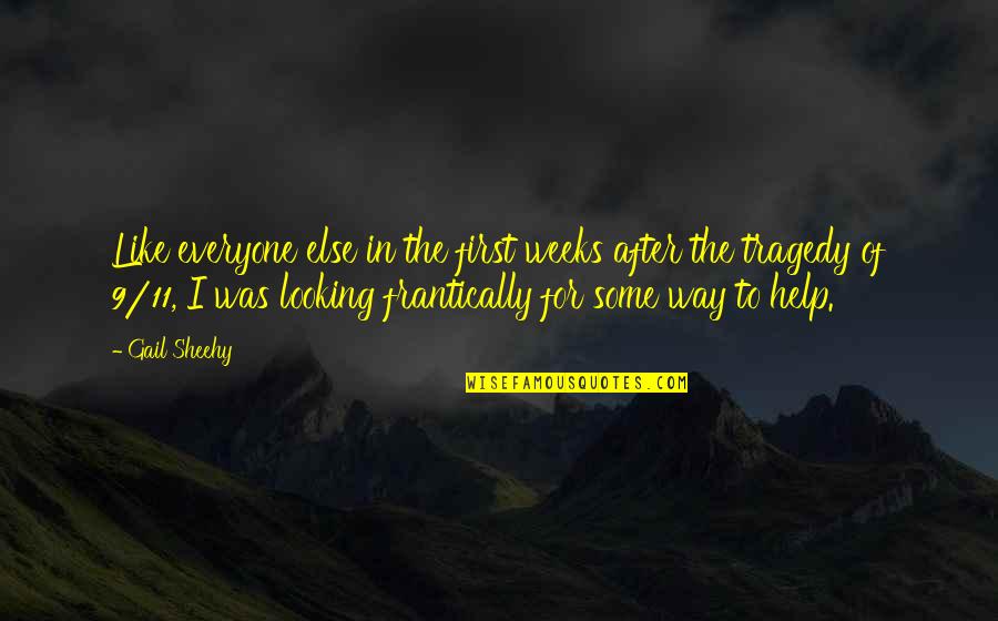 Hougardy Hannut Quotes By Gail Sheehy: Like everyone else in the first weeks after Hougardy Hannut Quotes By Gail Sheehy: Like everyone else in the first weeks after