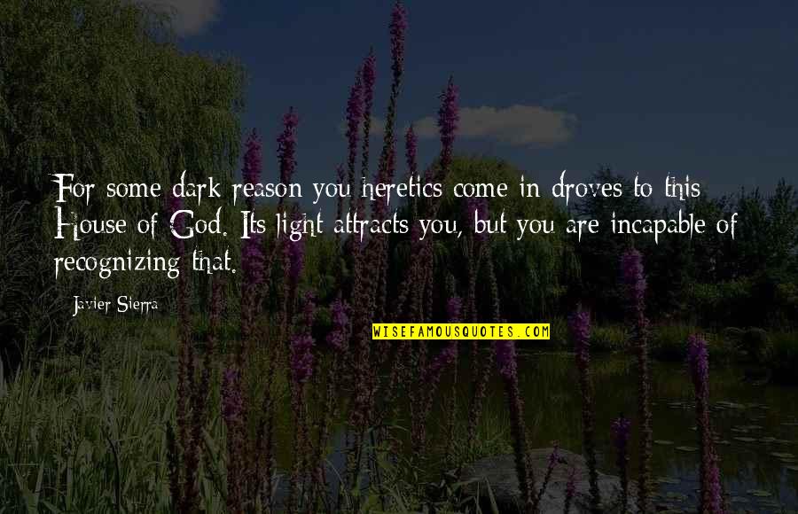 House No Reason Quotes By Javier Sierra: For some dark reason you heretics come in