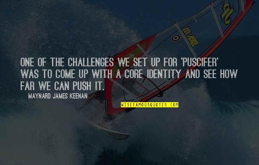 How Far Can You See Quotes By Maynard James Keenan: One of the challenges we set up for