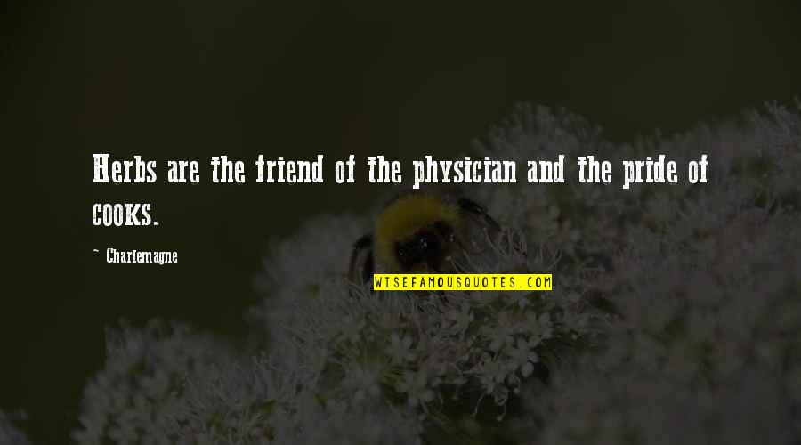 How God Heals Quotes By Charlemagne: Herbs are the friend of the physician and