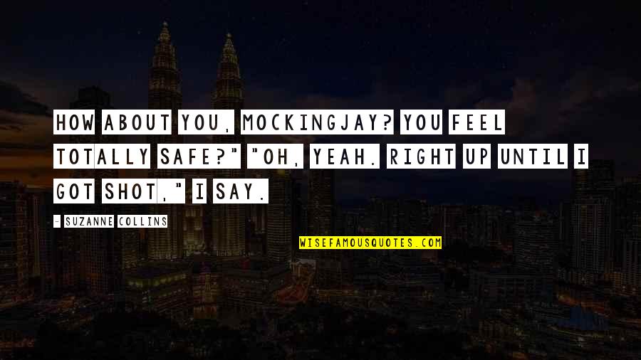 How I Feel About You Quotes By Suzanne Collins: How about you, Mockingjay? You feel totally safe?" How I Feel About You Quotes By Suzanne Collins: How about you, Mockingjay? You feel totally safe?"