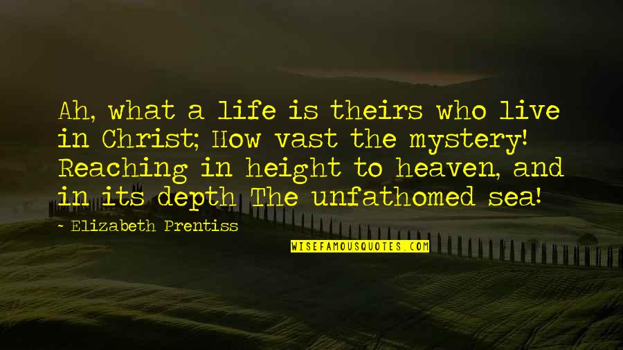 How Live Life Quotes By Elizabeth Prentiss: Ah, what a life is theirs who live How Live Life Quotes By Elizabeth Prentiss: Ah, what a life is theirs who live