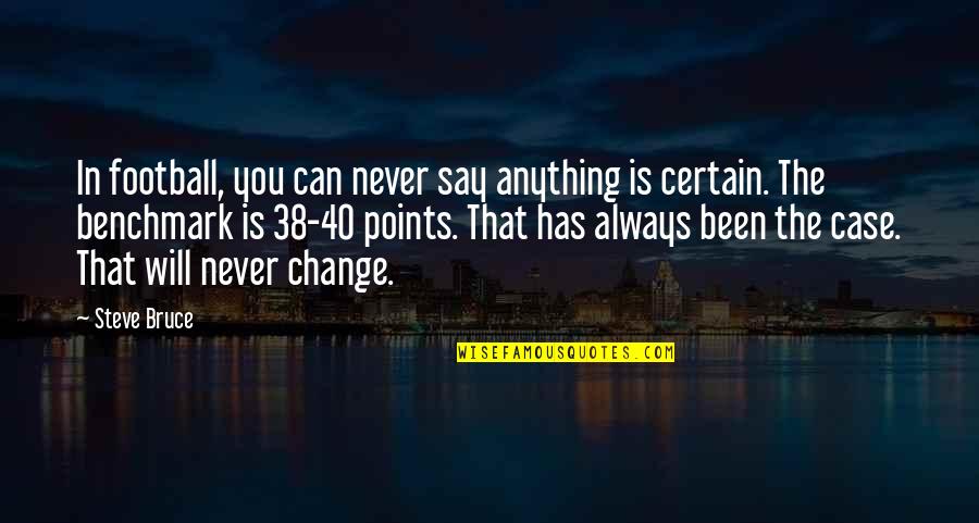 How Long Does It Take To Get A Payoff Quotes By Steve Bruce: In football, you can never say anything is