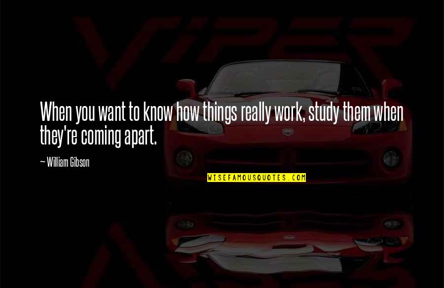 How Things Work Quotes By William Gibson: When you want to know how things really