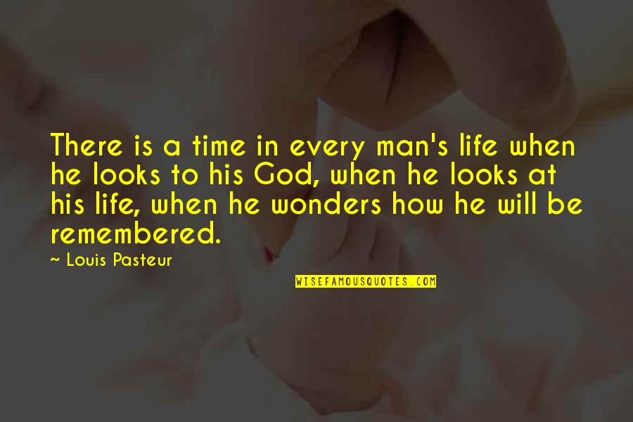 How To Be A Man Quotes By Louis Pasteur: There is a time in every man's life