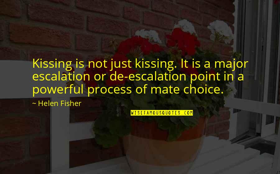 How To Be Happy In Relationships Quotes By Helen Fisher: Kissing is not just kissing. It is a