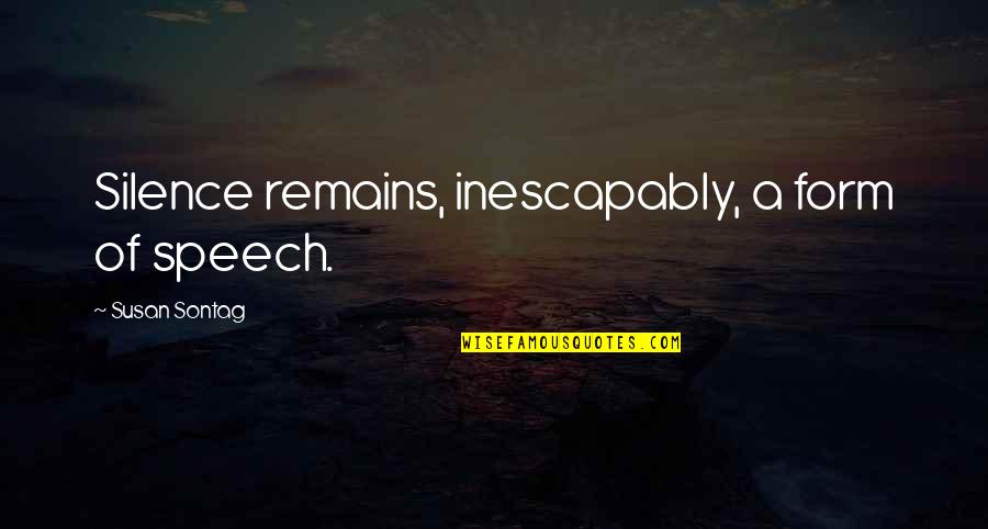 How To Find The Page Number Of A Quotes By Susan Sontag: Silence remains, inescapably, a form of speech.