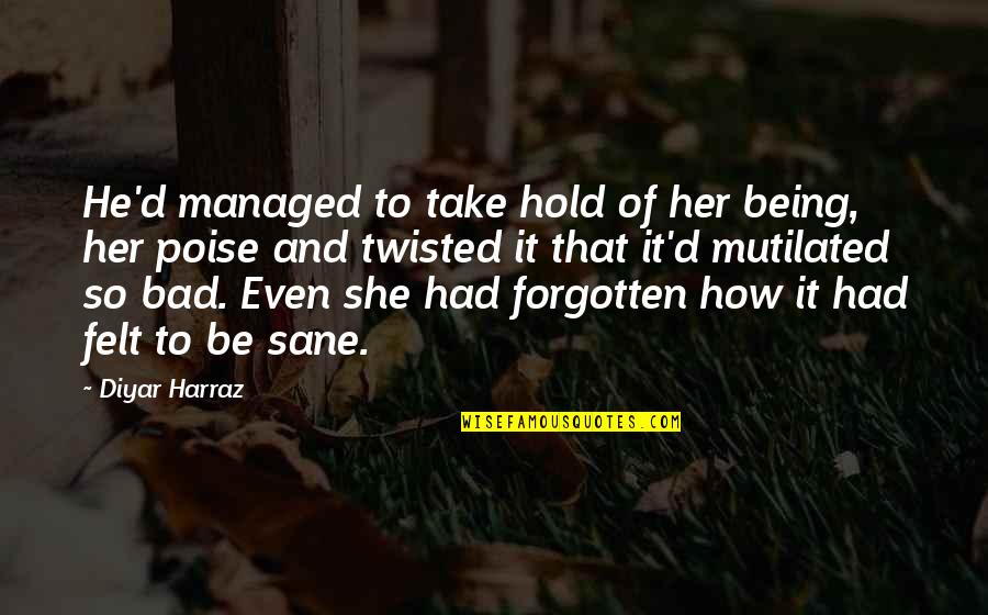 How To Give Up Quotes By Diyar Harraz: He'd managed to take hold of her being, How To Give Up Quotes By Diyar Harraz: He'd managed to take hold of her being,