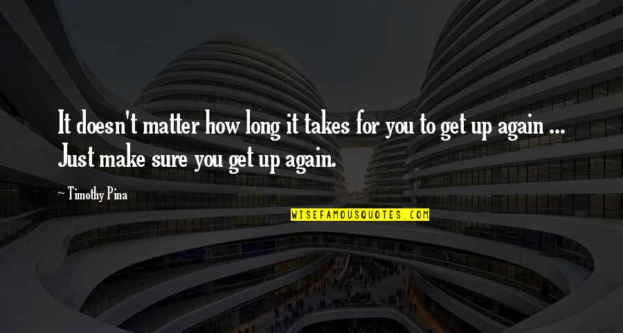 How To Make Peace Quotes By Timothy Pina: It doesn't matter how long it takes for How To Make Peace Quotes By Timothy Pina: It doesn't matter how long it takes for