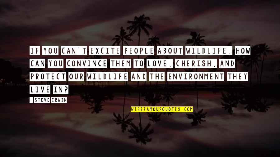 How To Protect The Environment Quotes By Steve Irwin: If you can't excite people about wildlife, how