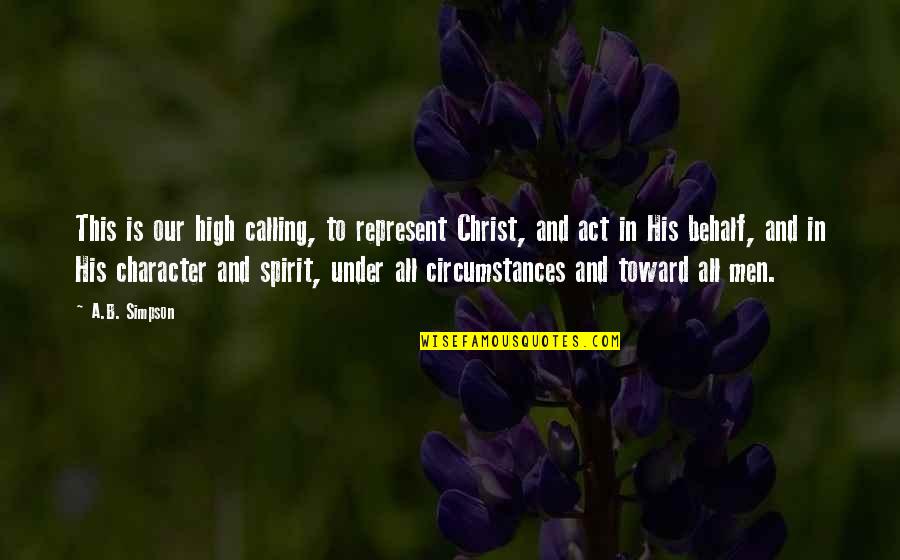 How To Read Preferred Stock Quotes By A.B. Simpson: This is our high calling, to represent Christ, How To Read Preferred Stock Quotes By A.B. Simpson: This is our high calling, to represent Christ,