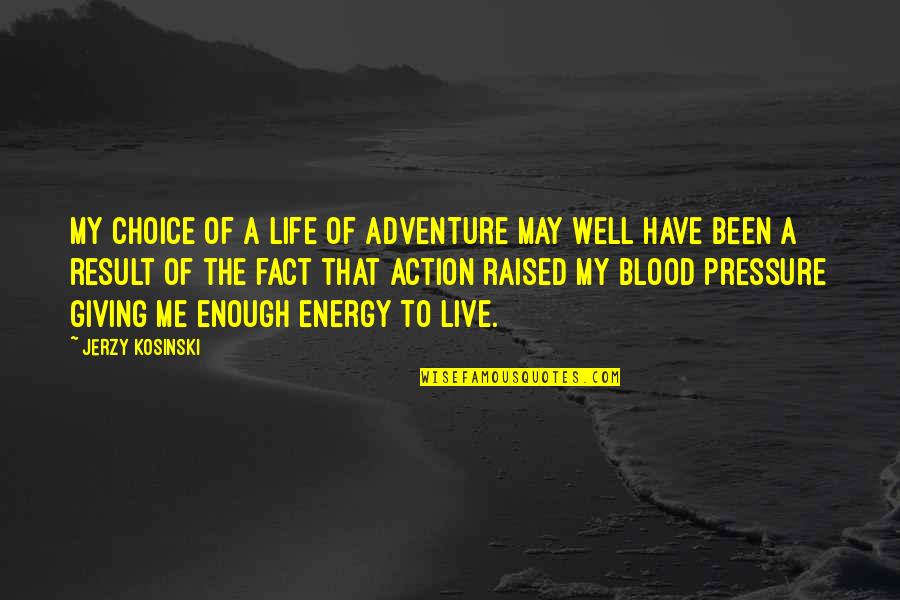 How To Show Omitted Word In Quotes By Jerzy Kosinski: My choice of a life of adventure may