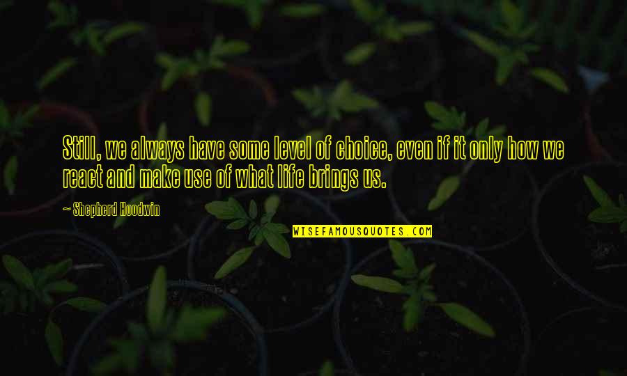 How To Use Level 2 Quotes By Shepherd Hoodwin: Still, we always have some level of choice, How To Use Level 2 Quotes By Shepherd Hoodwin: Still, we always have some level of choice,