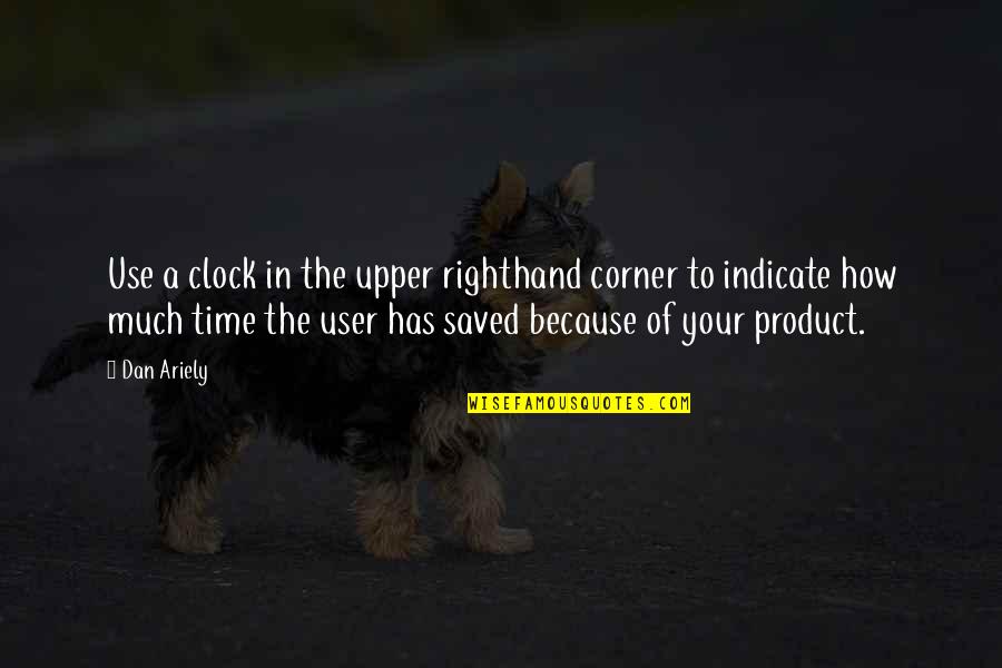 How To Use Your Time Quotes By Dan Ariely: Use a clock in the upper righthand corner How To Use Your Time Quotes By Dan Ariely: Use a clock in the upper righthand corner