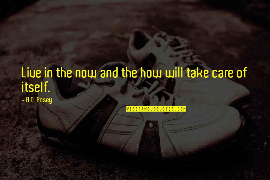 How To Write An Inspirational Quotes By A.D. Posey: Live in the now and the how will