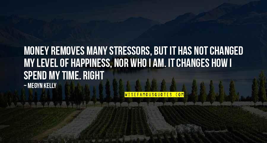 How We Spend Our Time Quotes By Megyn Kelly: Money removes many stressors, but it has not