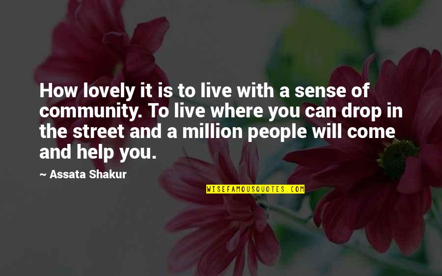 How Will I Live Without You Quotes By Assata Shakur: How lovely it is to live with a