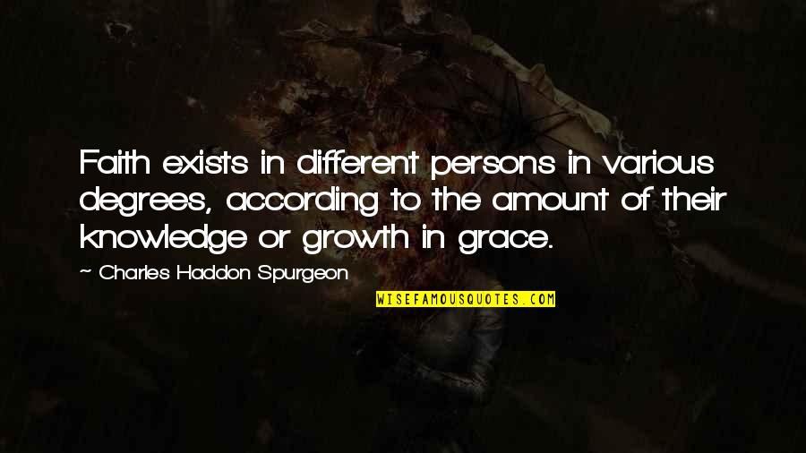 How Woman Should Be Treated Quotes By Charles Haddon Spurgeon: Faith exists in different persons in various degrees,